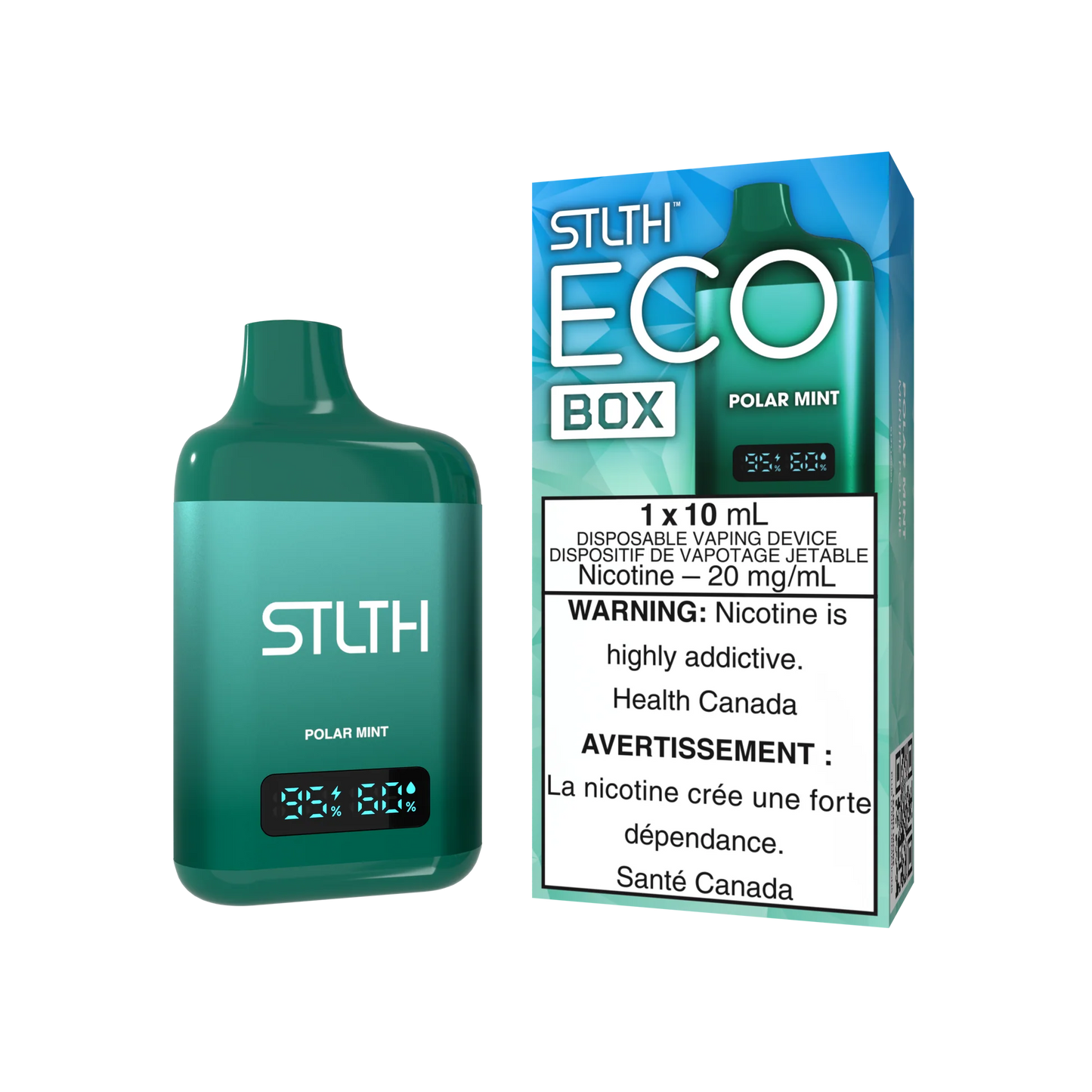 STLTH eco Box 10ml - Polar mint (provincial tax)