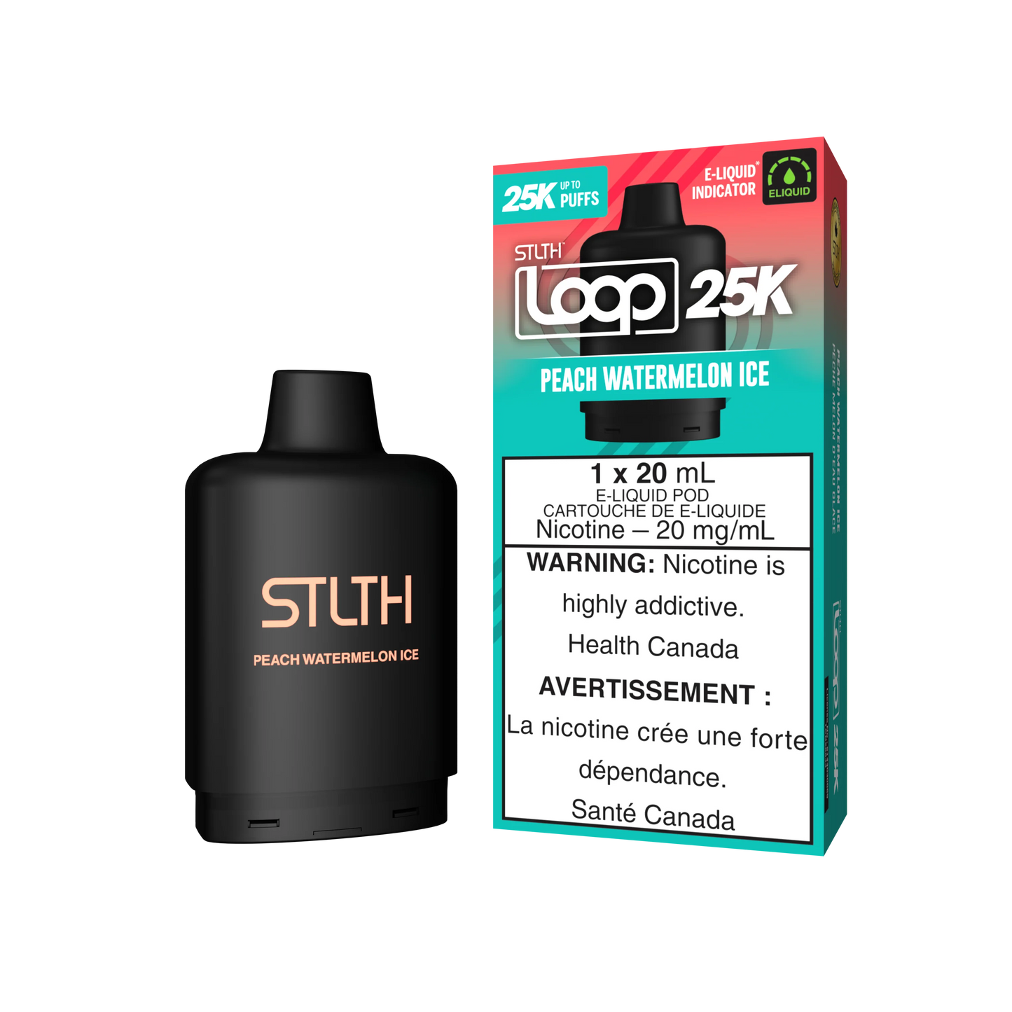 STLTH LOOP 25K Pod Peach Watermelon Ice (Provincial Tax)