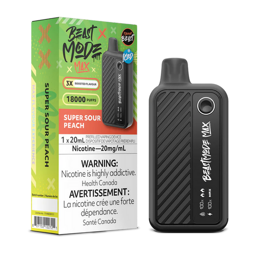 Flavour Beast Mode Max 18K Super Sour Peach (Provincial Tax)
