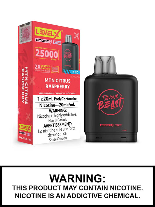 Level X Boost 25K Pod- Mtn Citrus Raspberry (Provincial)