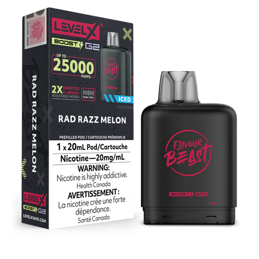 Flavour Beast Level X Boost 25K Rad Razz Melon  (Provincial Tax)