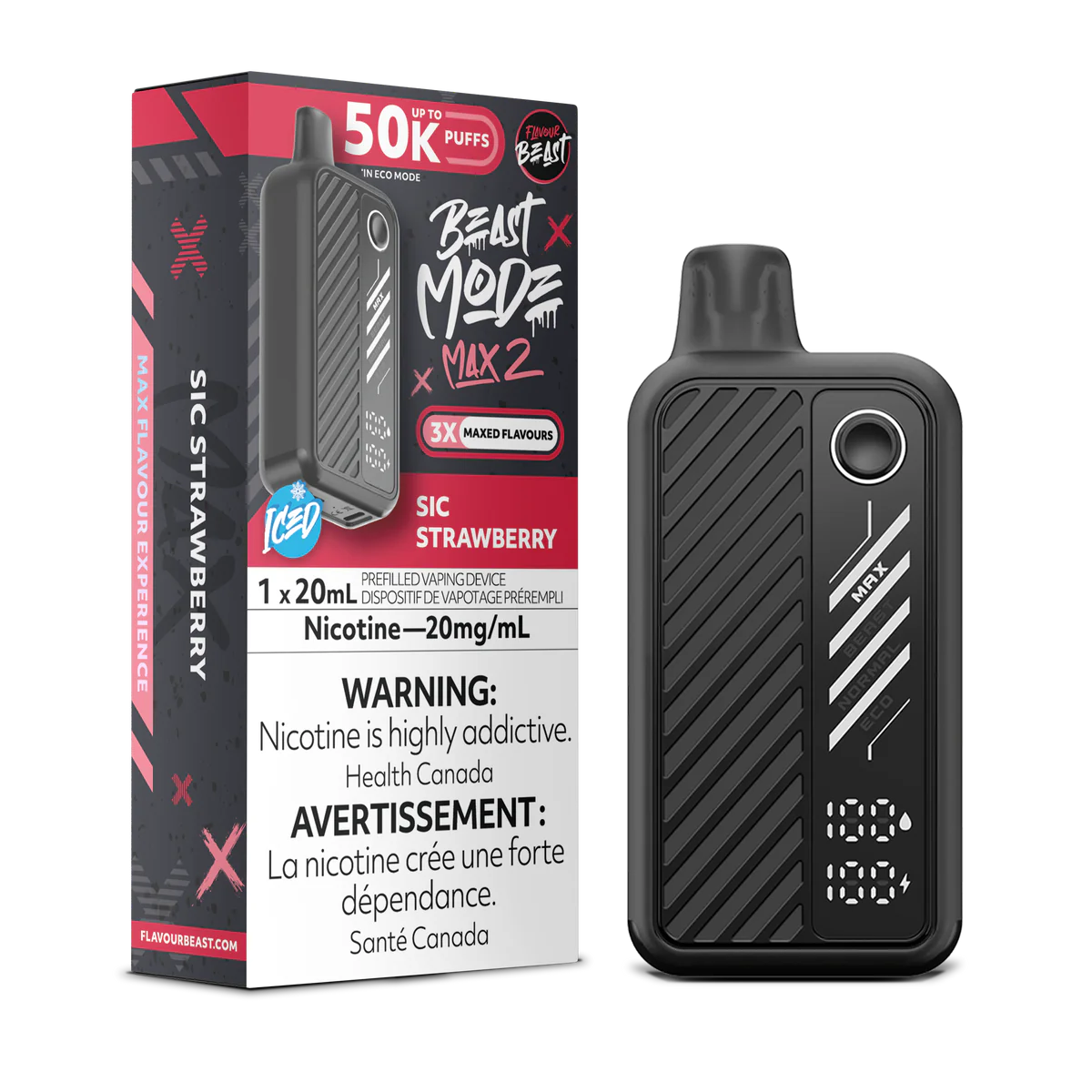 Flavour Beast Mode Max2 50k Sic Strawberry*