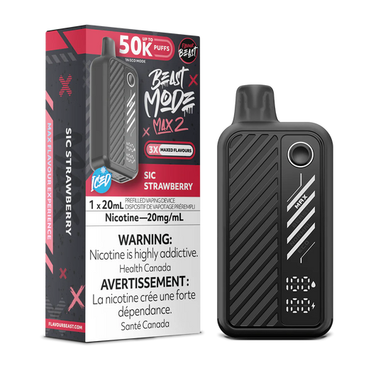 Flavour Beast Mode Max2 50k Sic Strawberry (Provincial Tax)