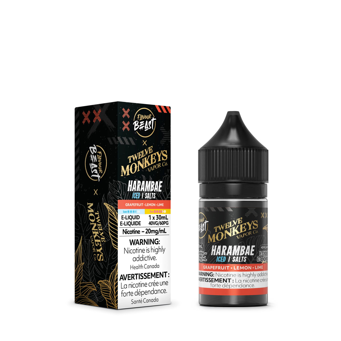 Flavour beat X 12 Monkey Liquid 20mg/30ml - Harambae (provincial tax)