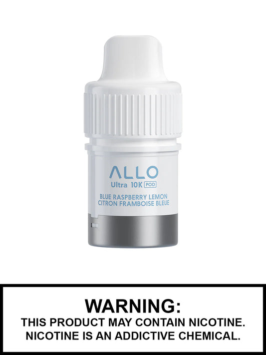 Allo ultra 10k pod- blue raspberry lemon (provincial tax)