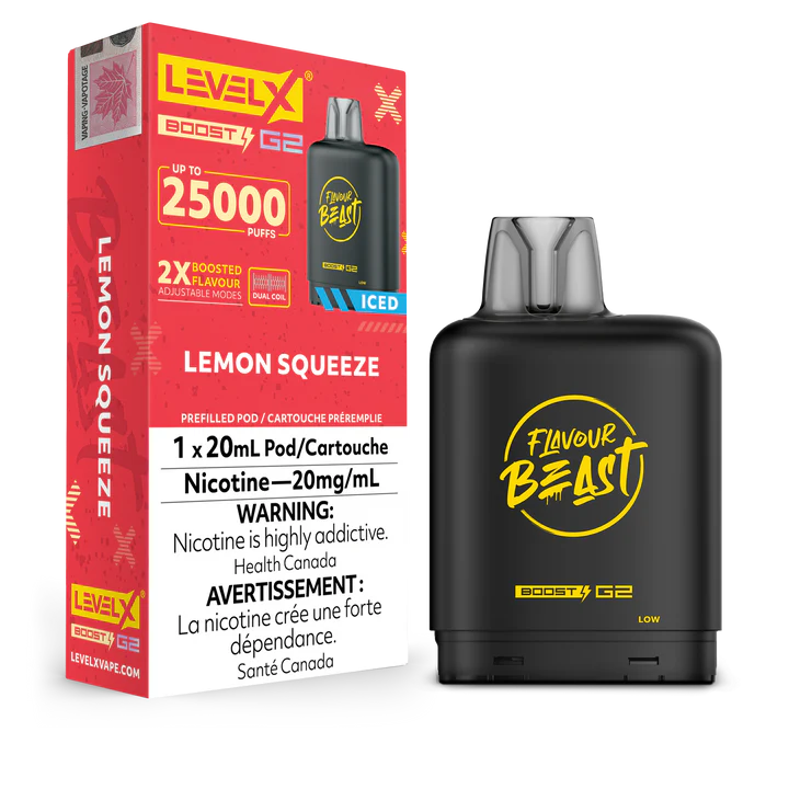 Flavour Beast Level X Boost 25K Lemon Squeeze  (Provincial Tax)
