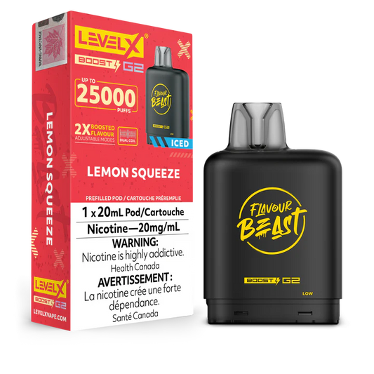 Flavour Beast Level X Boost 25K Lemon Squeeze  (Provincial Tax)