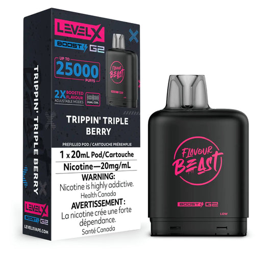 Flavour Beast Level X Boost 25K Trippin’ Triple Berry*