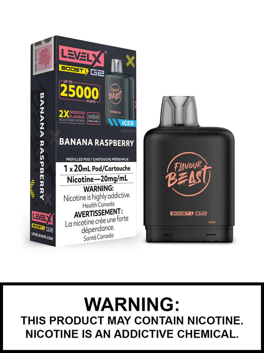 Level X Boost 25K Pod - Banana Raspberry(Provincial)