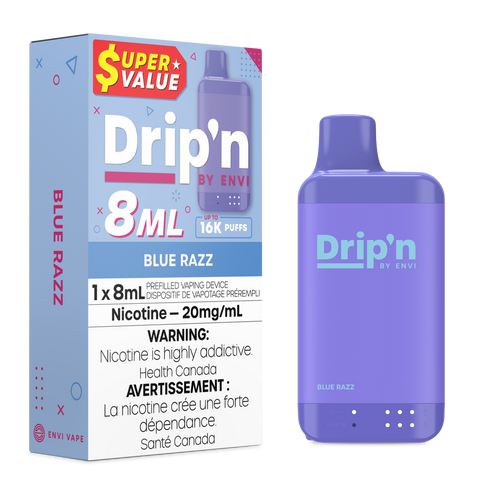 Dripn Envi 8ml 16k Blue Razz (Provincial)