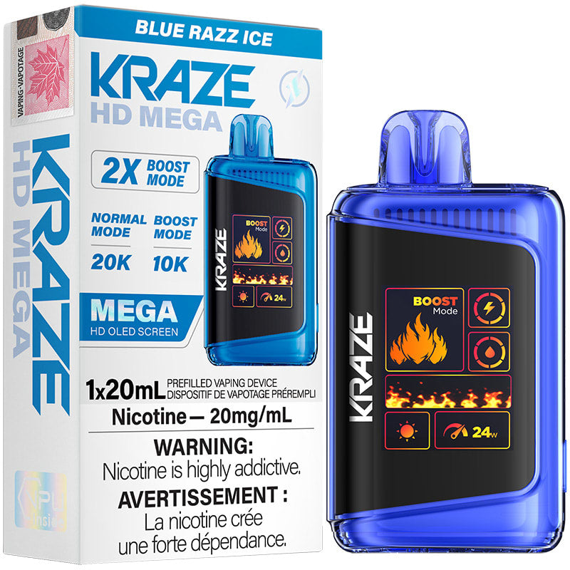 Kraze HD mega 20K Blue Razz Ice*