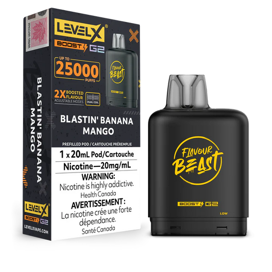 Flavour Beast Level X Boost 25K Blastin’Banana Mango  (Provincial Tax)