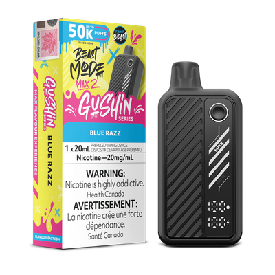Flavour Beast Mode Max2 50k gushin series blue razz(provincial tax)