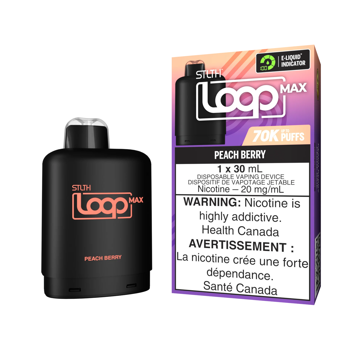 STLTH Loop Max 70k - Peach Berry (Provincial)