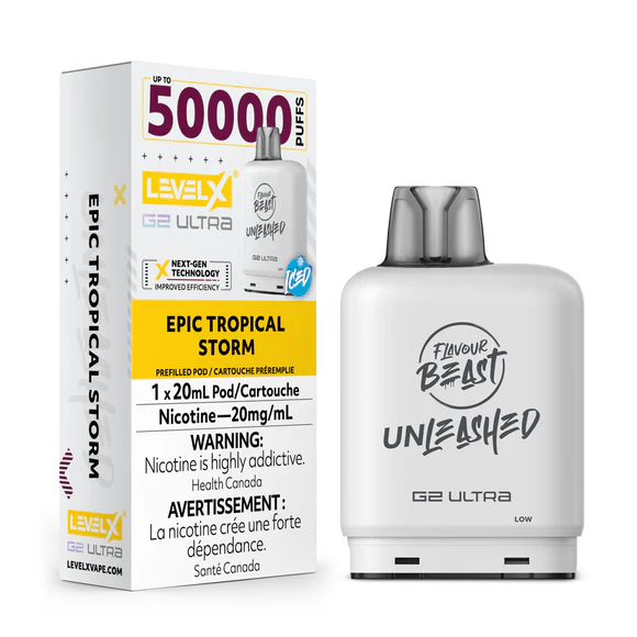Level X G2 Unleased Ultra pod Flavour Beast - Epic Tropical Storm  50k