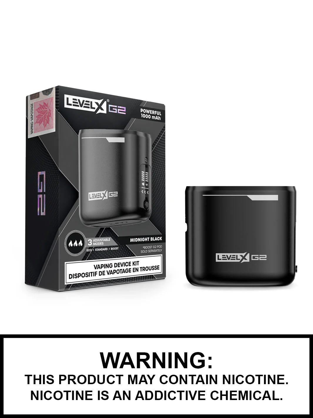 Level x boost G2 battery Black