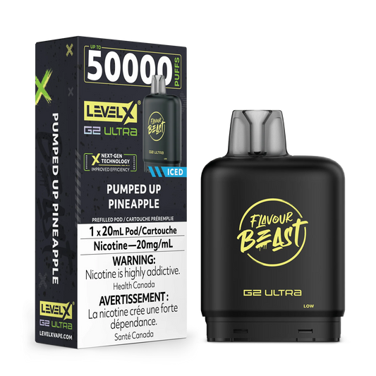 Level X G2 Ultra pod Flavour Beast Pumped up Pineapple 50k (Provincial tax)