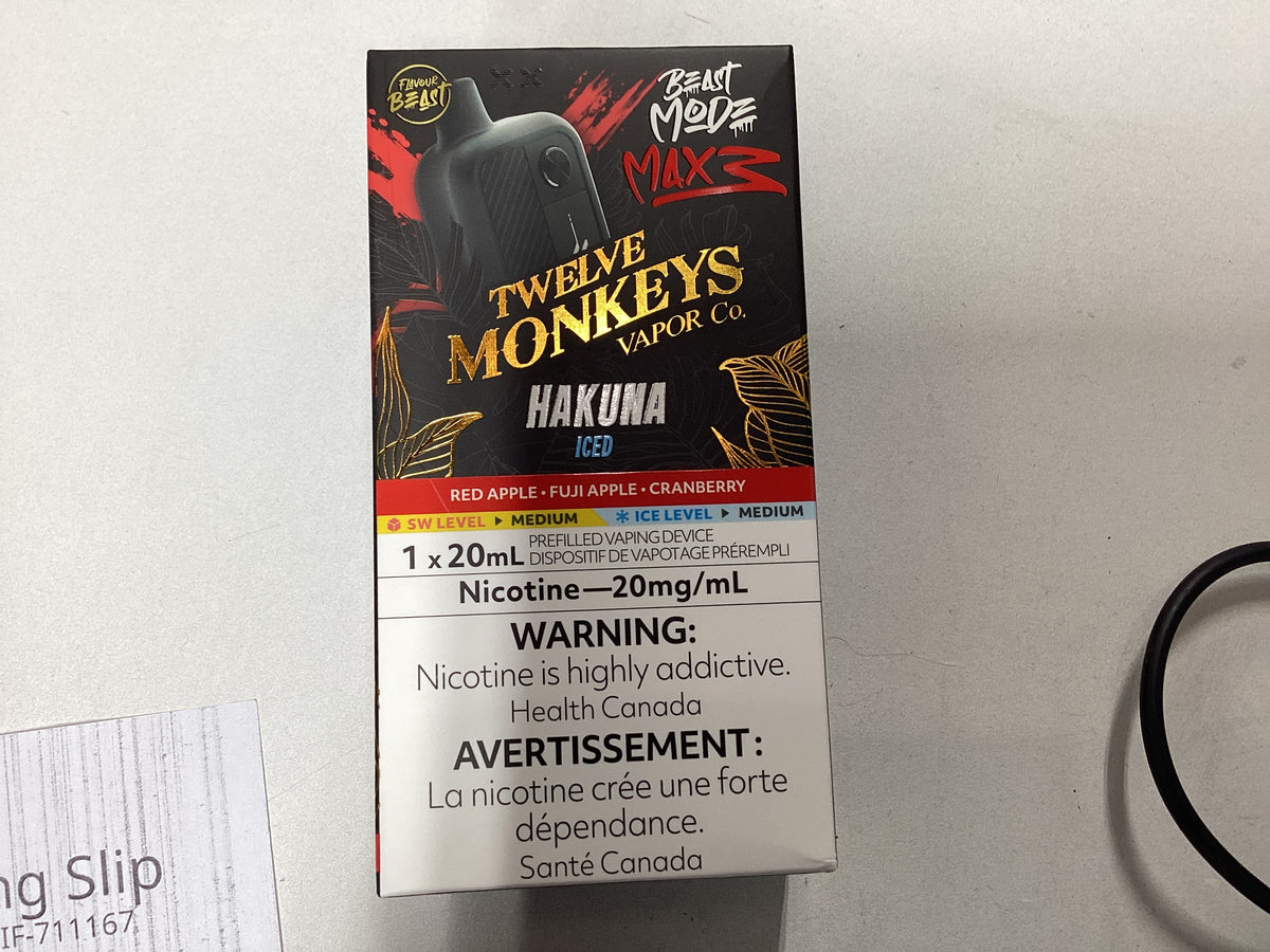 Flavour beast Max3 twelve monkeys Hakuna