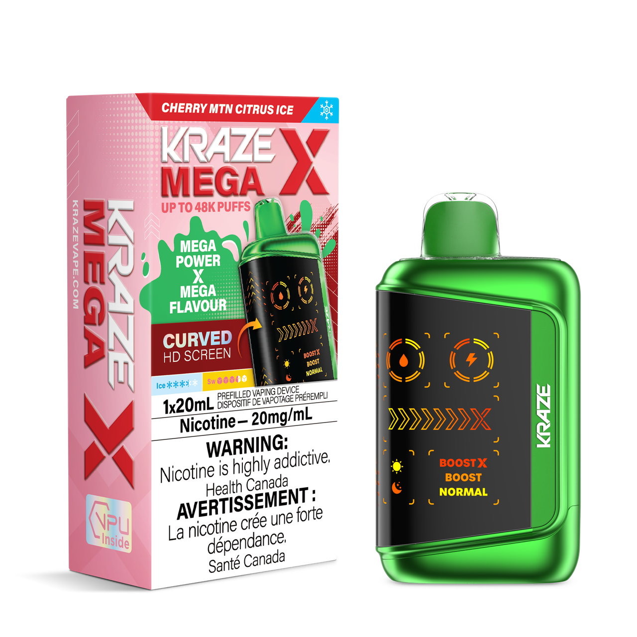 Kraze Mega X 48k Cherry MTN Citrus Ice (provincial)