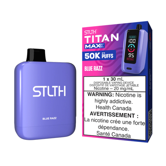 STLTH titan max 50k blue razz