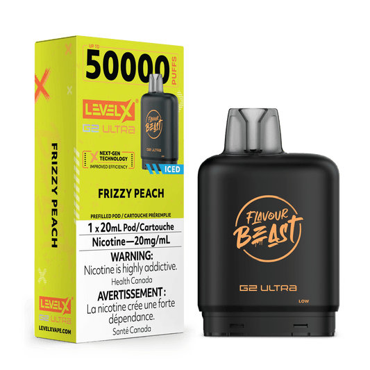 Level X G2 Ultra pod Flavour Beast Frizzy Peach 50k (Provincial tax)