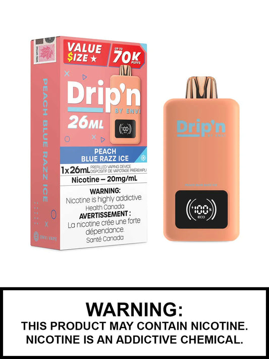 Dripn 70k Peach Blue Razz Ice