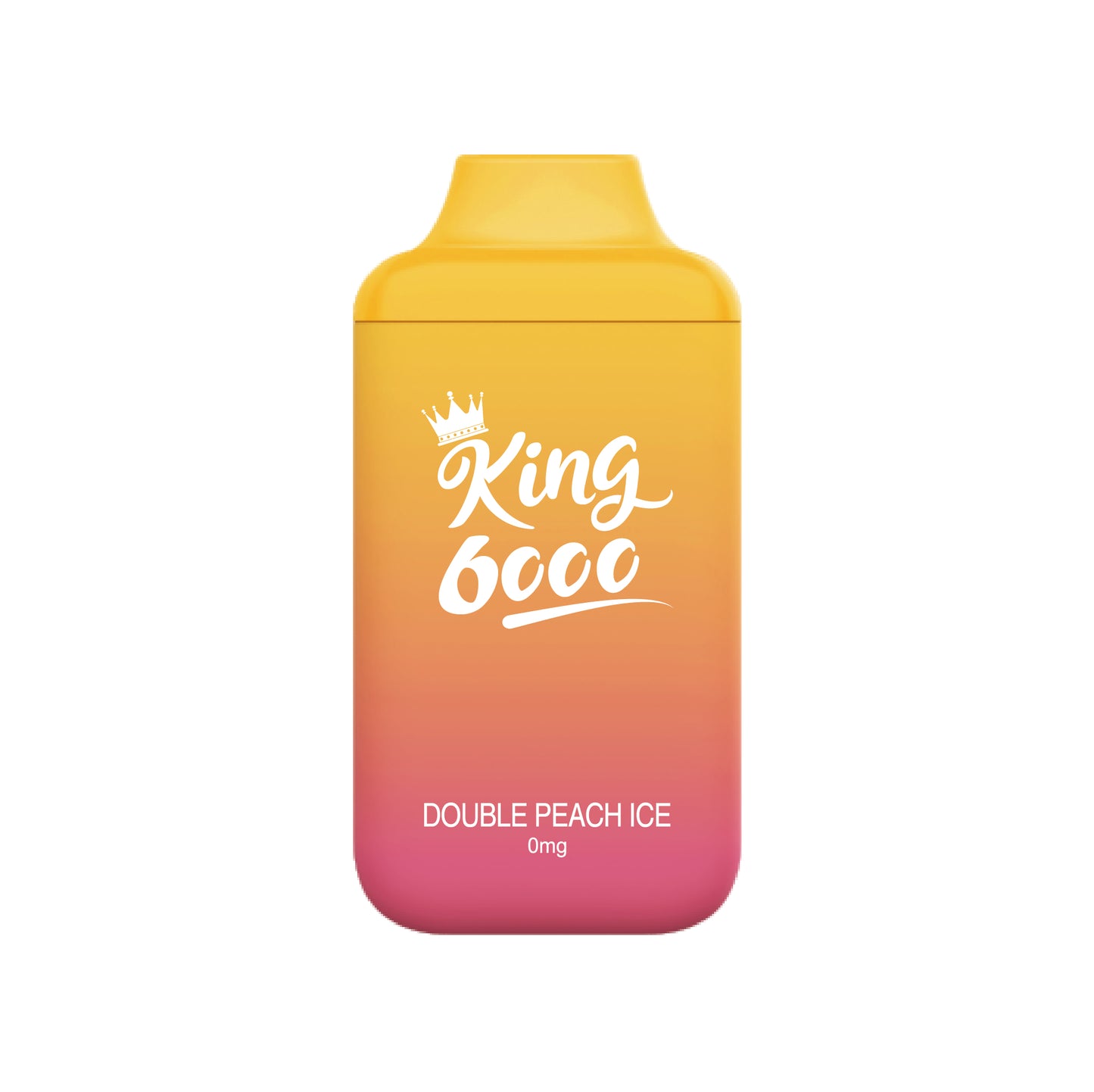 King 6000 nicotine free Double Peach Ice (Provincial Tax)
