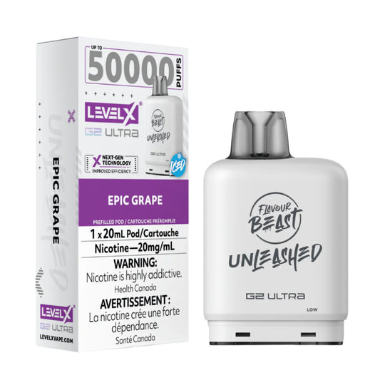 Level X G2 Unleased Ultra pod Flavour Beast - Epic Grape 50k*
