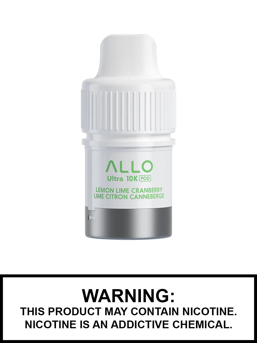 Allo ultra 10k pod- lemon lime cranberry (provincial tax)
