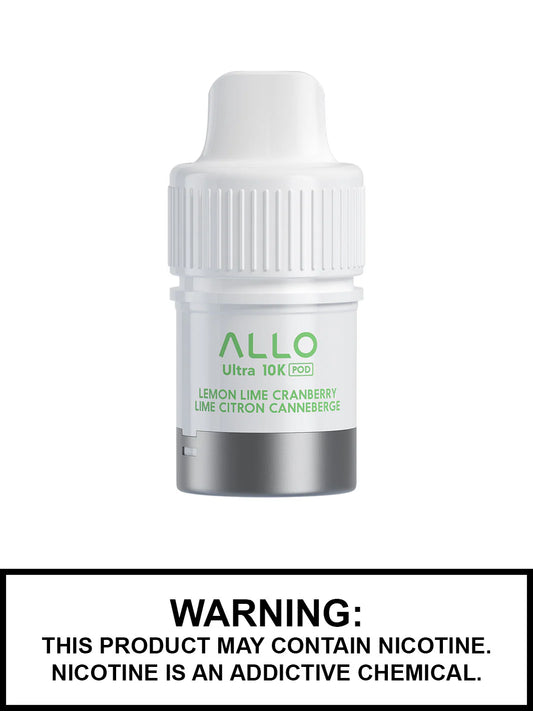 Allo ultra 10k pod- lemon lime cranberry (provincial tax)