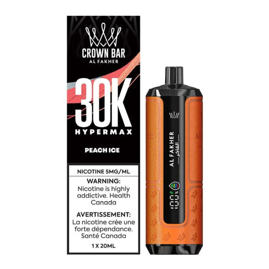 Crown bar al fakher 30k hypermax peach ice