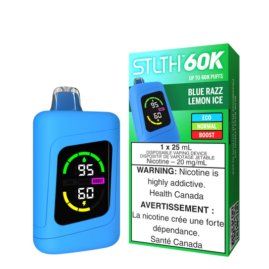 STLTH 60k Blue Razz Lemon Ice ( Provincial tax)