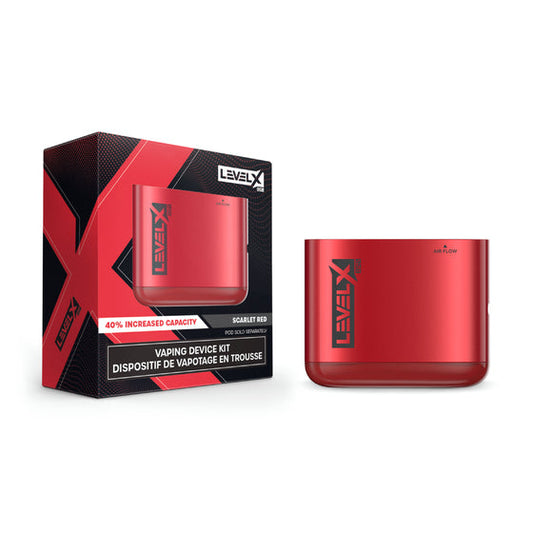 Level X 850 Vaping device kit Scarlet red