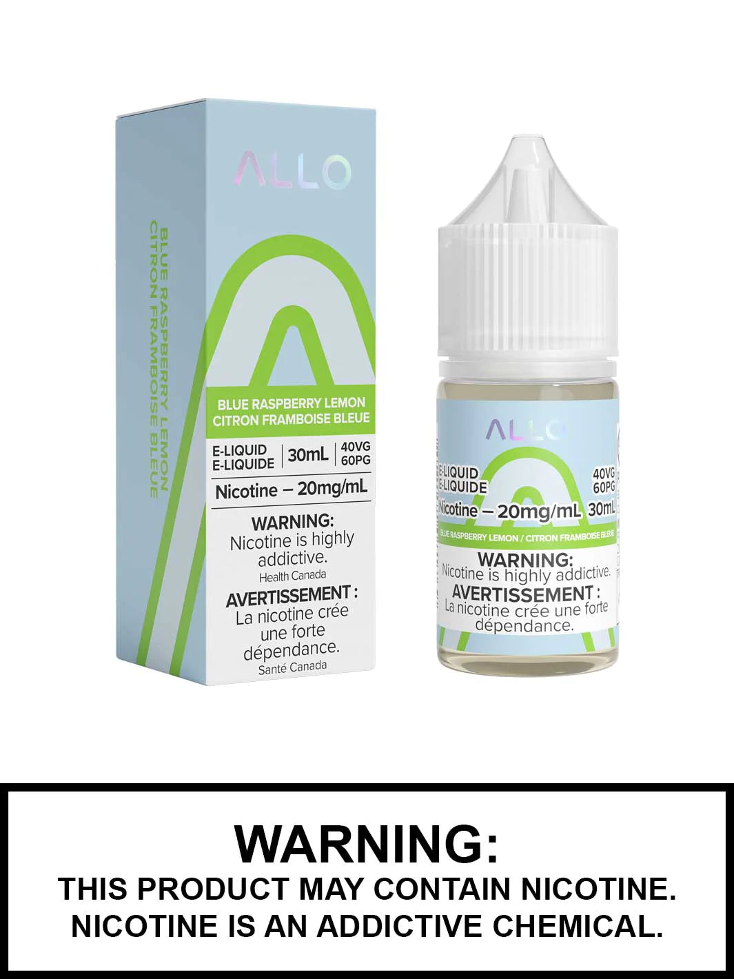 Allo E-liquid 20mg Blue Raspberry Lemon 30ml