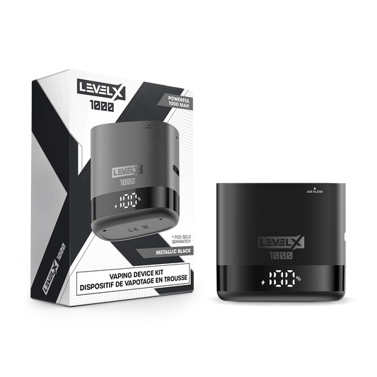 Level X battery Metallic Black