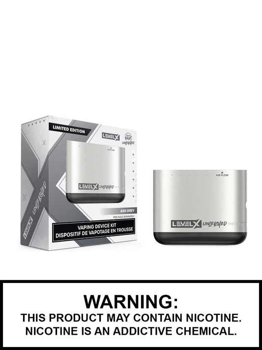 Flavour Beast level X Battery Metallic Ash Grey