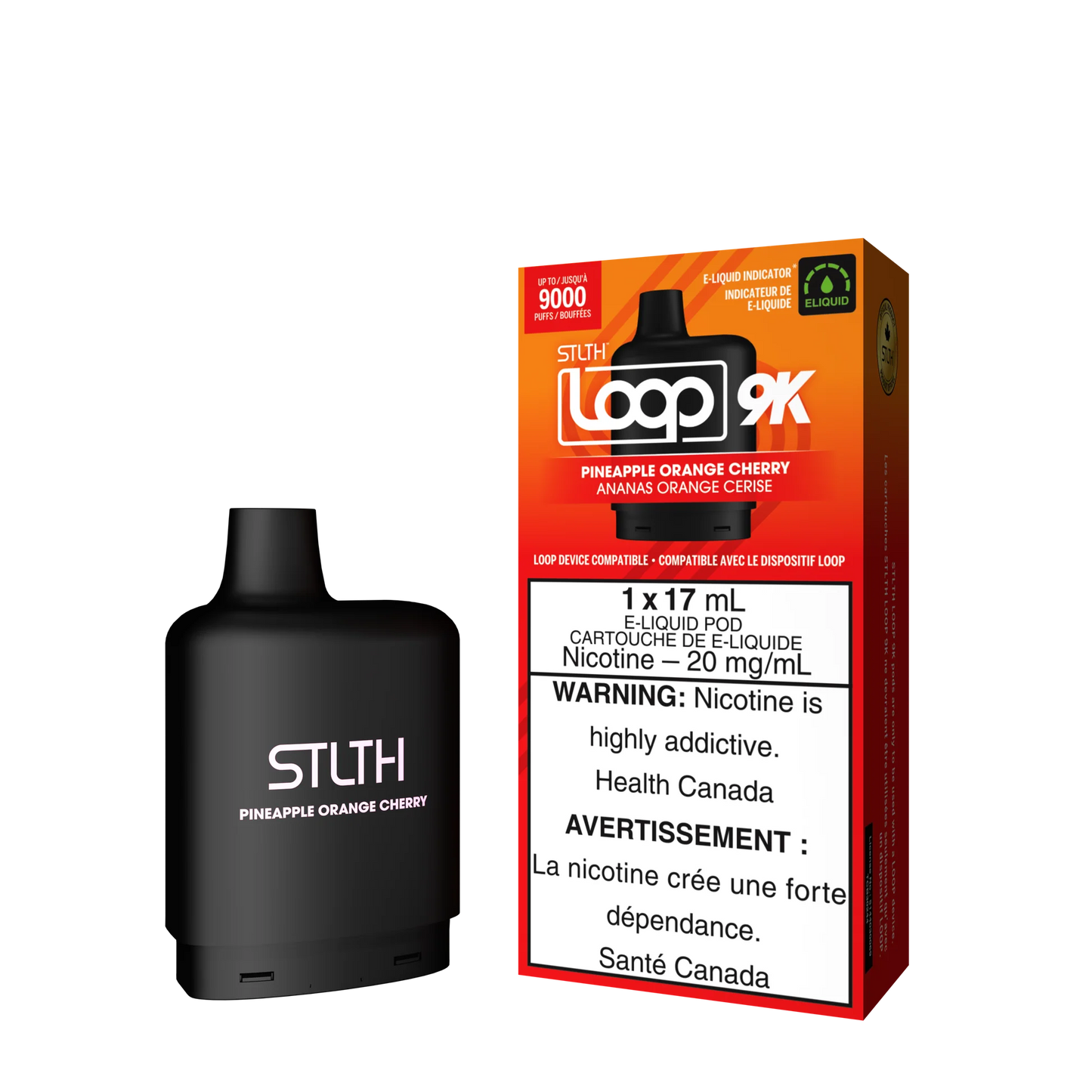 STLTH Loop Pods 9K Pineapple Orange Cherry