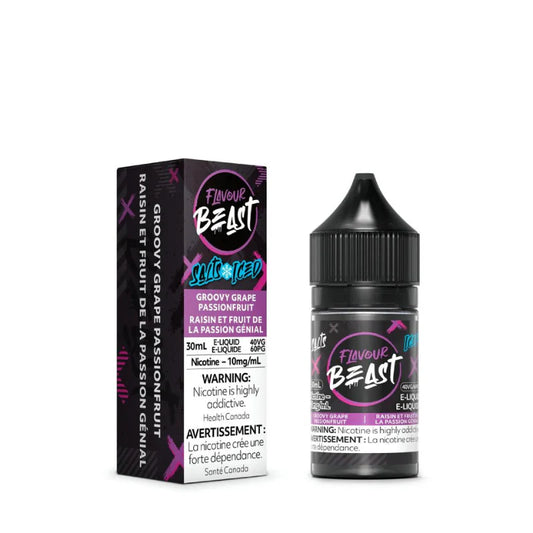 Flavour beast e-liquid 10mg groovy grape passionfruit *