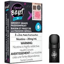 Flavour Beast 3pods Groovy Grape Passionfruit (provincial)