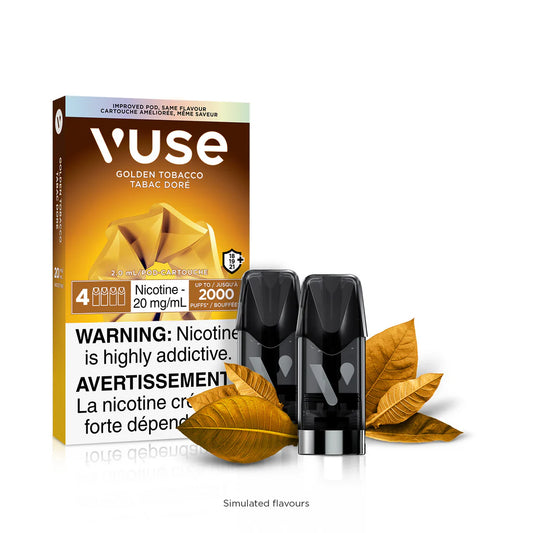 VUSE Pods Golden Tobacco 20mg 4Pack (Provincial tax)