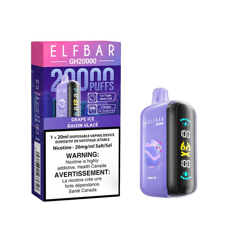 Elfbar GH20k Grape ice (provincial tax)