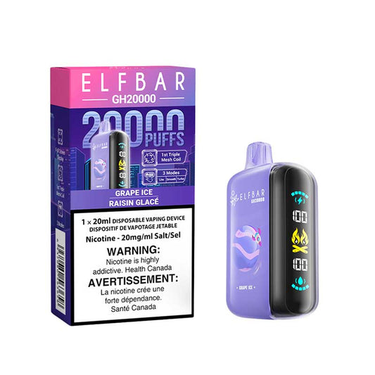 Elfbar GH20k Grape ice (provincial tax)