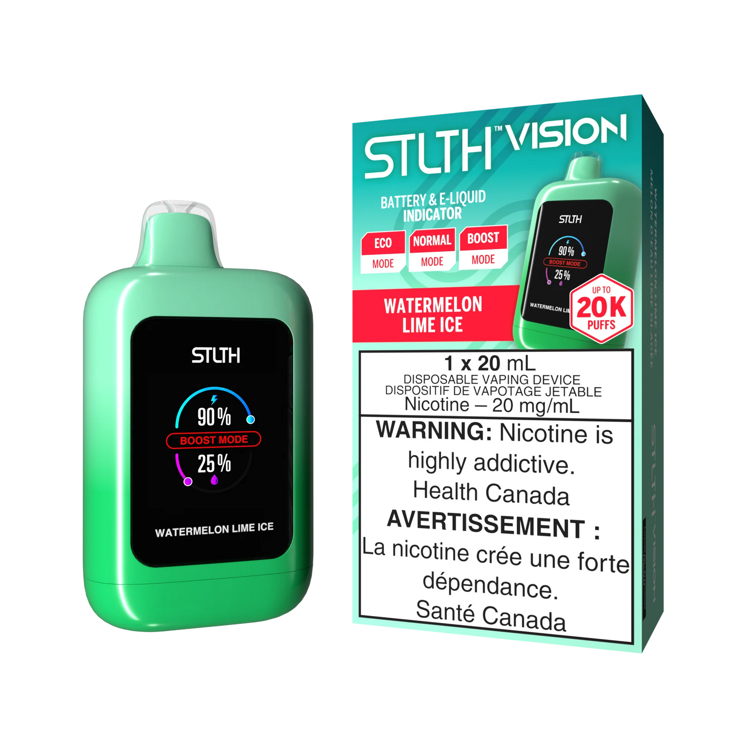 STLTH Vision 20K Watermelon Lime Ice (Provincial Tax)