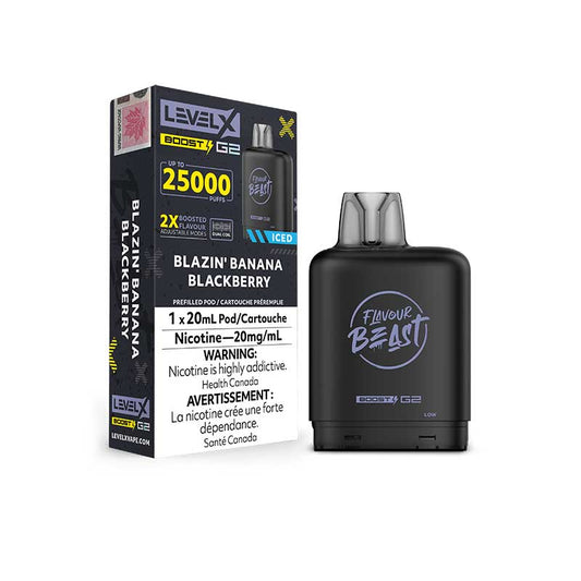 Flavour Beast Level X Boost 25K Blazin’ Banana Blackberry (Provincial Tax)