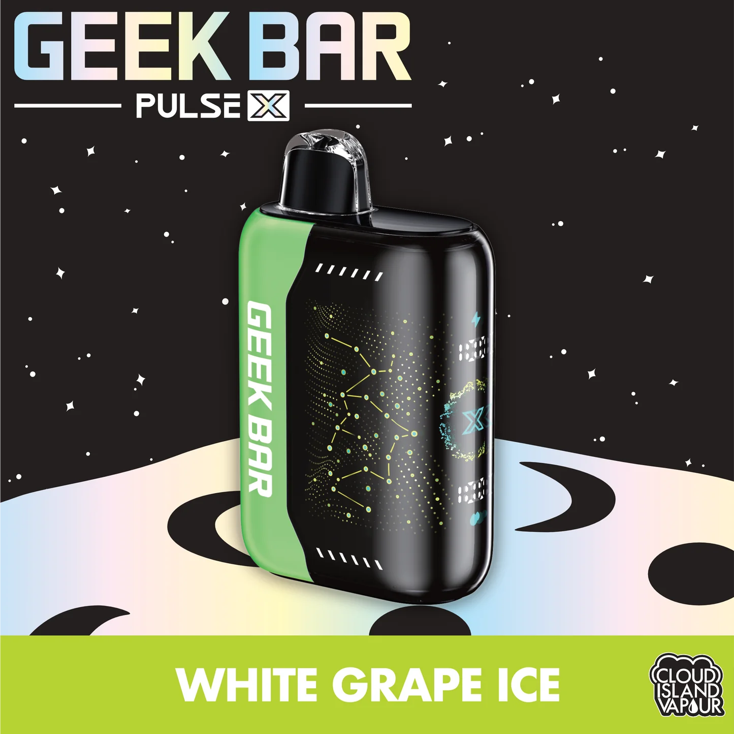 Geek bar pulse X 25k White Grape Ice (Provincial Tax)