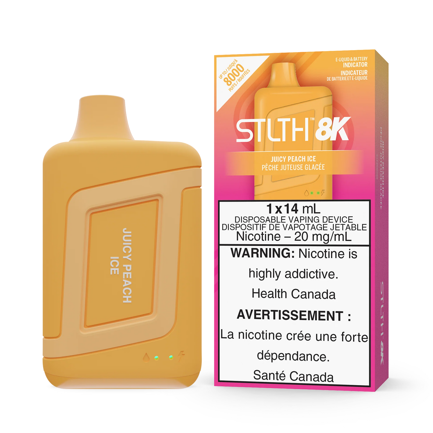 STLTH 8K Pro Juicy Peach Ice (Provincial Tax)