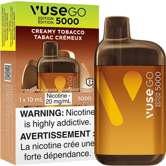 VUSE GO 5000  Creamy Tobacco (Provincial Tax)