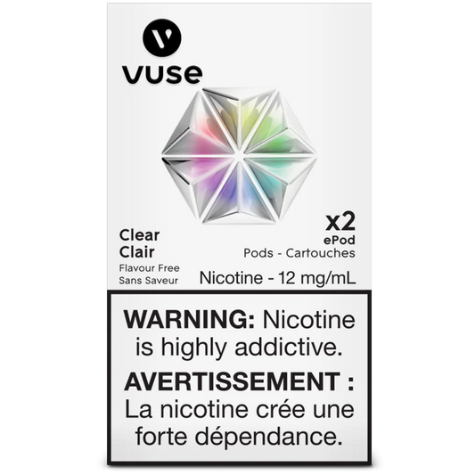 VUSE Pods Clear 12mg (Provincial tax)