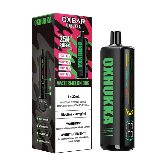 OXBAR Oxhukka 25K Watermelon BBG(Provincial Tax)