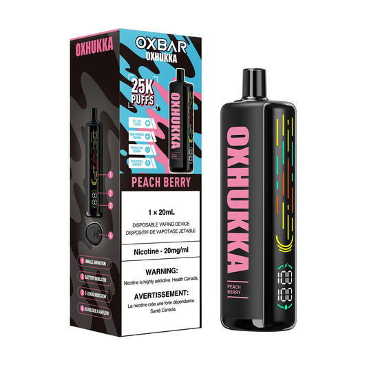 OXBAR Oxhukka 25K Peach Berry (Provincial Tax)